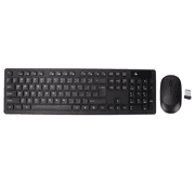 SPBPQY Wireless Keyboard and Mouse, 2.4G Waterproof Portable Wireless Keyboard Mouse Combo for Laptop Desktop, Supports Ergonomics, Black